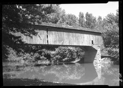 Bridge, end, 1 mile east of Medora, E. fork White River, side view