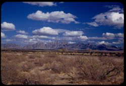 Organ Mtns. From US 70 northeast of Las Cruces