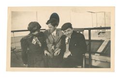 Young Roy Howard with companions