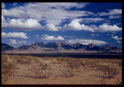 New Mexico's Organ Mtns from pt n.e. of Las Cruces Cushman