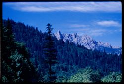 Castle Crags seen from US 99 south of Dunsmuir California EK C1