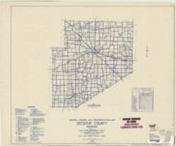 General highway and transportation map of Decatur County, Indiana