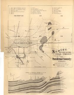 Survey of part of the coal fields in T.3 N., R.7.W., Daviess County, Indiana