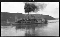 Steamboat Cincinnati on Ohio River, larger view, June 12, 1910, 2 p.m.