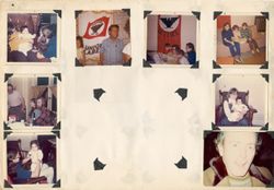 Scrapbook page with photos from United Farm Worker gatherings