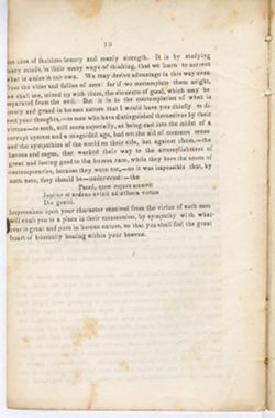 Baccalaureate, addressed to the Senior Class at the Late Commencement, September 1845