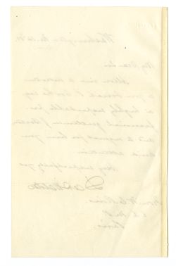 1851, [Mar.] 14 - Webster, Daniel, 1782-1852, statesman. Washington, [D.C.] To William Cabell Rives. E.E.M.P., Paris, [France]. Letter of introduction for Josiah P. Cooke.