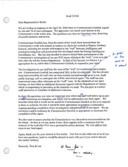 Draft letter from Tom and Lee to Representative Smith, May 3, 2004