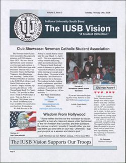 2006-02-14, The IUSB Vision