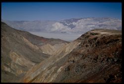 Mouth of Canyon leading to Panamint Valley with Panamint Mtns behind Death Valley.