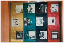 Exhibit at opening of Peter Davis's Mandela at IUPUI
