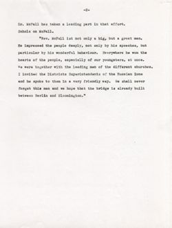 "Notes for Remarks Introducing Reverend M. B. McFall to Conference and Workshop for Leadership Training in Home-School Cooperation." -Indiana University Union Building. July 10, 1950