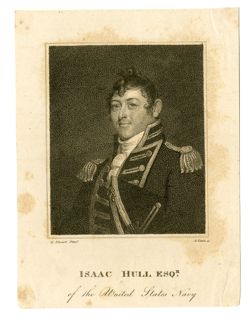 1815, Aug. 3 - Hull, Isaac, 1773-1843, naval officer. Navy Yard. To John Stuart Skinner. “As a proof that the Constitution is safe I send you a part of that favorite ship.”