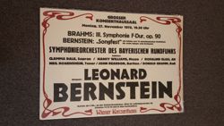 Bavarian Rundfunks Orchestra - Brahms/Bernstein Poster