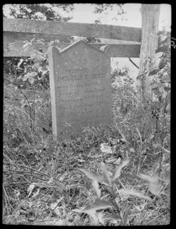 Tombstone at Gnaw Bone