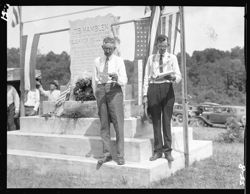 Views at dedication of Hamblen monument (Harry Canfield)