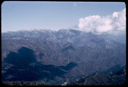 View north across high ridges of San Gabriel Mtns. - from Mt. Wilson