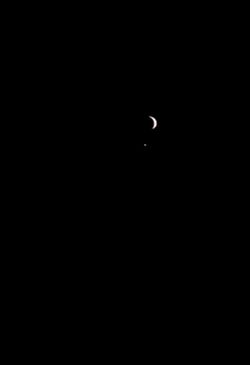 Venus nears moon