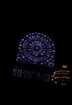 Great round window Notre Dame de Paris