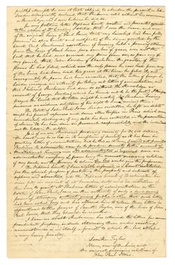 1838, June 8 - Taylor, Janette, niece of John Paul Jones, New York, [New York]. To Churchill Caldom Cambreleng. Letters of Administration on the estate of John Paul Jones granted to John Henry Sherburne.