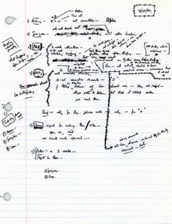 "9/26/03" [Hamilton’s handwritten notes], September 26, 2003