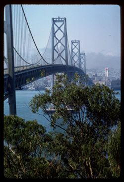 S. F. - Oakland Bay bridge  from Yerba Buena