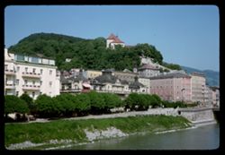 Right bank of river Salzach with Kapuzinerberg in background