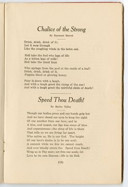 "Speed Thou Death," Harley Tally