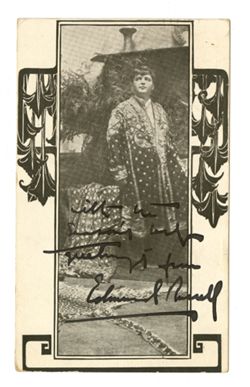 Autographed photo of a man