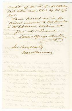 Samuel Morton, Philadelphia to James Sampson, New Harmony., 1849, May 11