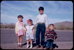 Four Mexican children on way to Sonoita, Sonora on Sunday afternoon