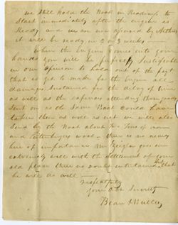 BEAN & BUTLER, Pittsburg. To Fred[eric]k RAPP, Harmony Gibson County, Indiana Territory., 1815 Nov. 20