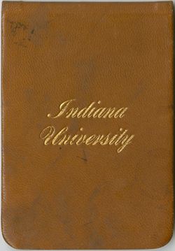 Indiana University YMCA, Red Book, collection, 1892-1971, C330