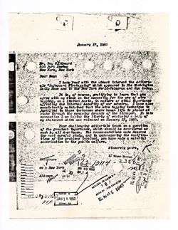 17 January 1950: To: Roy W. Howard. From: John Edgar Hoover.