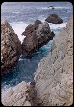 Rocks and surf-Point Lobos-Calif