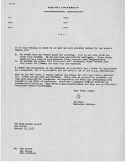 Advisorship Report, Graduate Cultural Association- Rogers; Mrs Hamilton’s copy, 1955