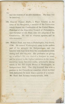 “Catalogue of the National Portraits in Independence Hall,”1855
