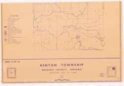 [Monroe County, Indiana, existing use of land.] Sheet 12. Benton Township, Monroe County, Indiana, existing use of land