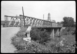 Skeleton work of bridge at Noblesville