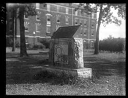 Marker on college campus at Murray, KY