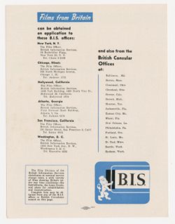 British Information Services: Films From Britain, 1945
