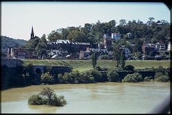 Harpers Ferry from Potomac river bridge