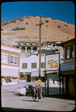 Mountain on east side of Bisbee from S.P. depot.