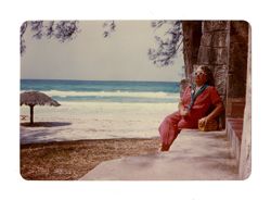 Margaret Howard at a beach