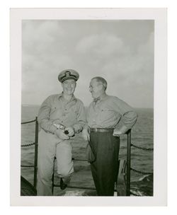 Roy W. Howard and military man