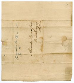 [Unsigned], Boonville, to Burns, Alexander, New Harmony., 1846, Jan. 13