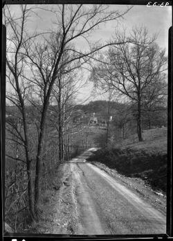 Road up to Bessire's, early spring