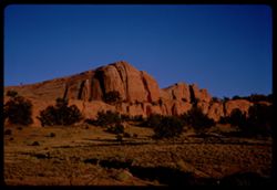 Elephant rocks along road from Ft. Defiance to Navajo = Ariz.-NM.