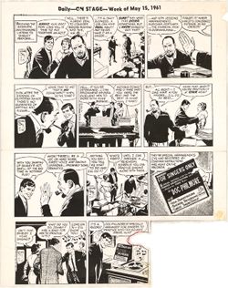 "On Stage" cartoon reproductions, 1961 May-June
