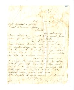 1876, Apr. 6-1877, Jan. 10 - Vinnedge, Samuel J., fl. 1877, dealer in lumber. Letter copybook leaves of lumber business in Kokomo, Ind.